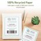Avery EcoFriendly Recycled Shipping Labels, 5.5" x 8.5" Half-Sheet Labels, White, Permanent Adhesive, Laser & Inkjet Printers, 20 Printable Labels (48808)